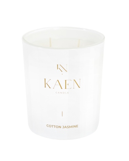 Świeca sojowa KAEN | COTTON JASMINE 485ml
