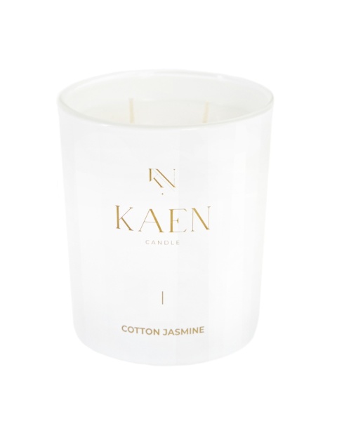 Świeca sojowa KAEN | COTTON JASMINE 485ml